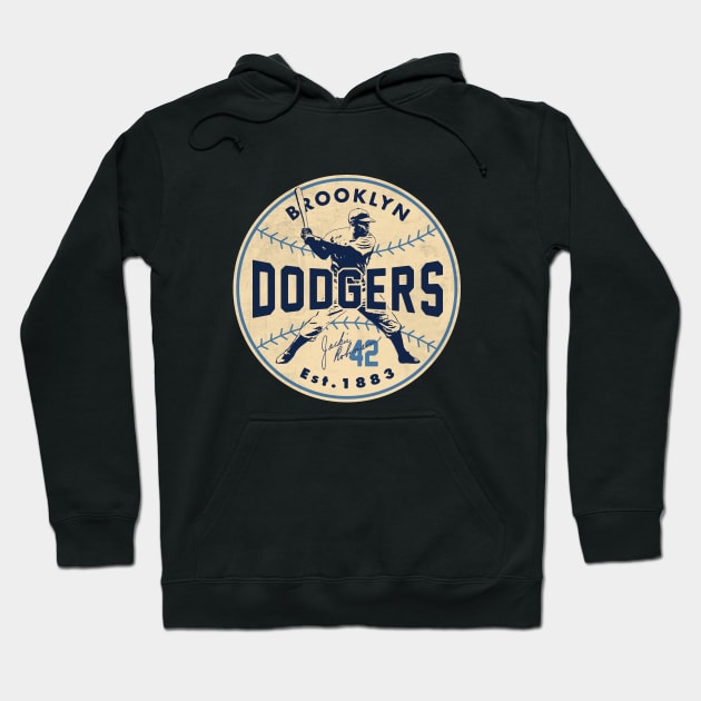 Jackie Robinson Dodgers by Buck Tee Hoodie by Buck Tee